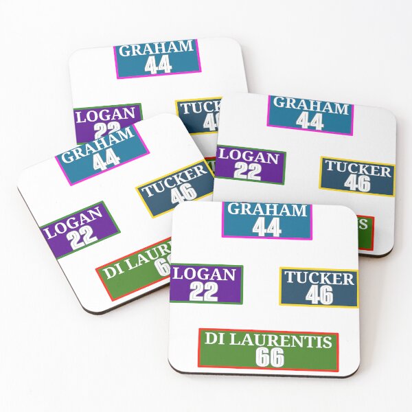 Item preview,  Vintage Sports Jersey Name and Number Collage Art  in different colours 1 designed and sold by Kitishop.