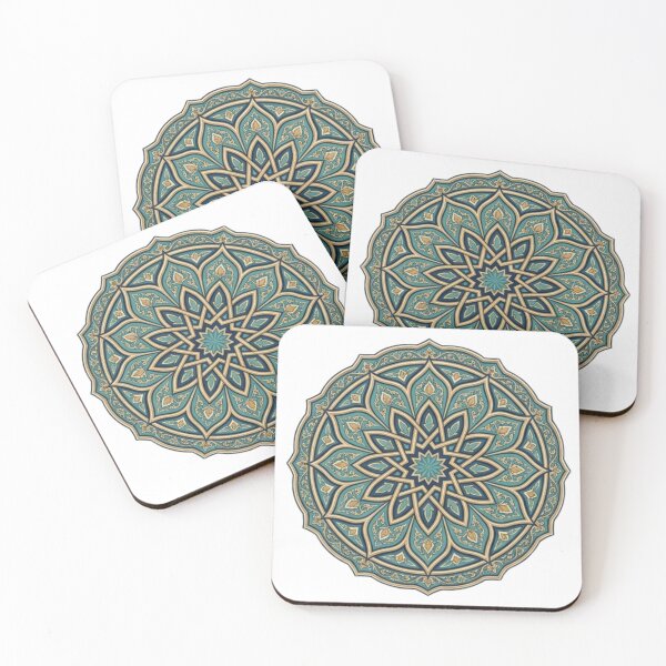 Item preview, Islamic Geometric Mandala Ornament Sticker - Traditional Islamic Art Geometric Pattern designed and sold by ItsArtisticLab.