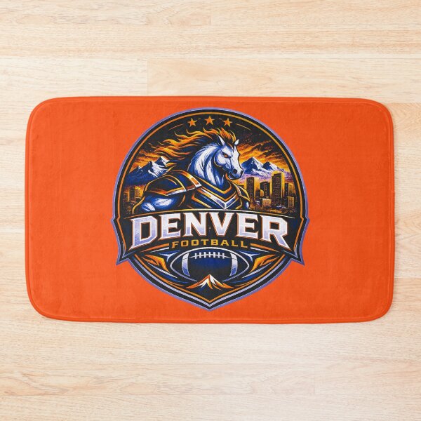 Item preview, Denver Football Mountain Skyline Sports Logo Shirt designed and sold by TKOprintdesigns.