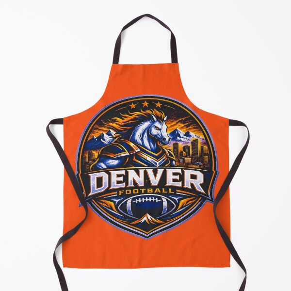Item preview, Denver Football Mountain Skyline Sports Logo Shirt designed and sold by TKOprintdesigns.