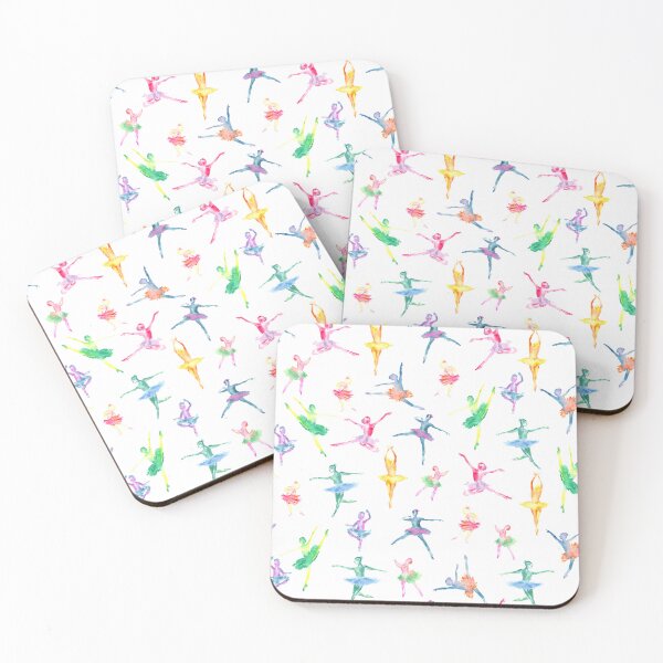 Item preview, Galactic Dancing Ballerinas - Rainbow Watercolor designed and sold by FaireWaveArt.