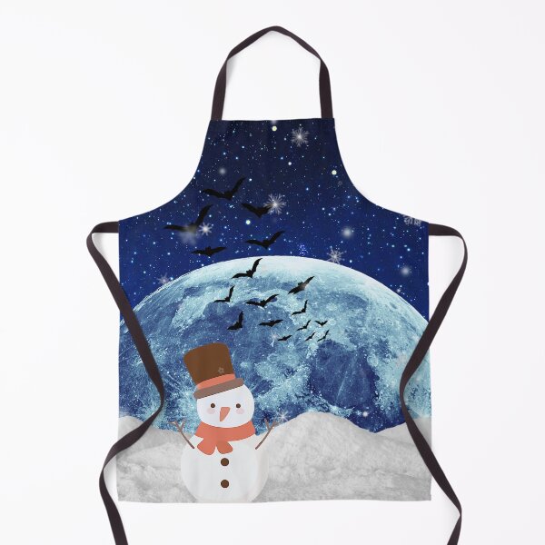 Item preview, Spooky Gothic snowman Under full Moon. designed and sold by FahdSpaceArt.