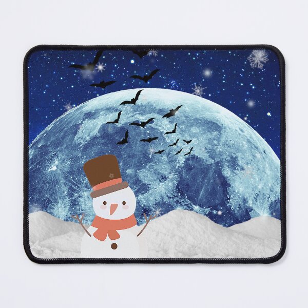 Item preview, Spooky Gothic snowman Under full Moon. designed and sold by FahdSpaceArt.