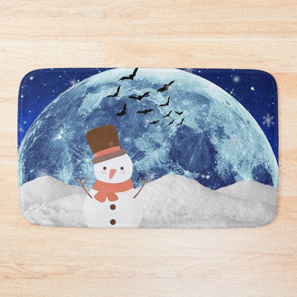Item preview, Spooky Gothic snowman Under full Moon. designed and sold by FahdSpaceArt.