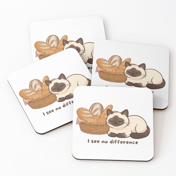Item preview, I see no difference Siamese Cat Bread designed and sold by DestinyPrint.