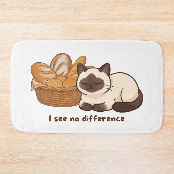 Item preview, I see no difference Siamese Cat Bread designed and sold by DestinyPrint.