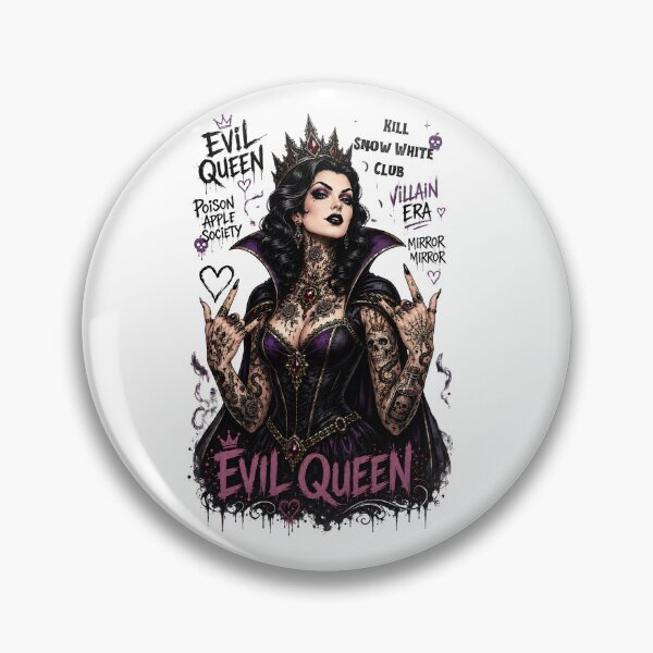 Item preview, Evil Queen Gothic Tattoo Art – Dark Fairytale Villain Queen  designed and sold by The Sandy Design Store.