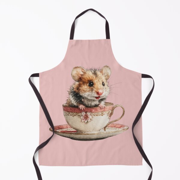 Item preview, Cute Hamster in Vintage Teacup | Cozy Cottagecore Animal Illustration designed and sold by GraceInNatureCo.