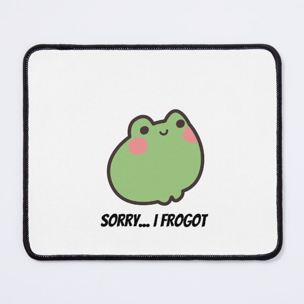 Item preview, Sorry I Fro-got | Cute Kawaii Frog Sticker designed and sold by gabbycore.