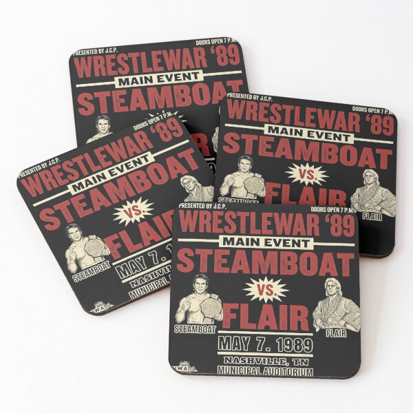 Item preview, WrestleWar 89 Steamboat vs Flair Vintage Boxing Style Wrestling Tee designed and sold by The Irish Whip.