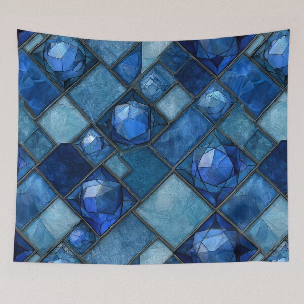 Item preview, Sapphire Stained Glass designed and sold by FrostyFrisby.
