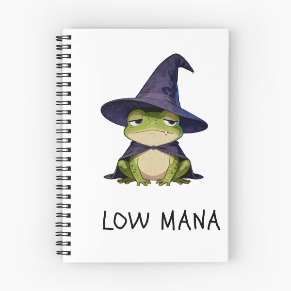Item preview, Tired Frog Wizard – “LOW MANA” designed and sold by PropGiantStudio.