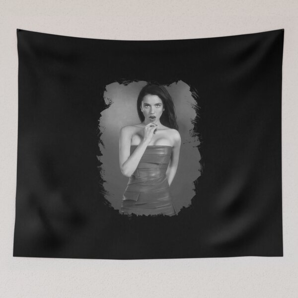Item preview, black and white margaret qualley designed and sold by thedarkfantasy.