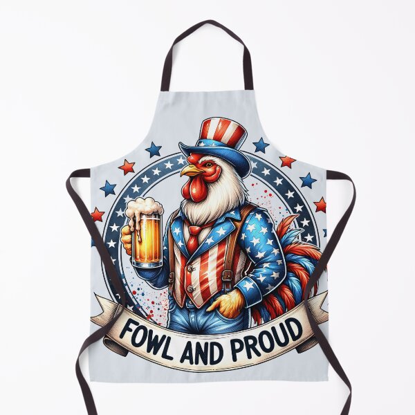 Item preview, Fowl and Proud - Funny Patriotic American Rooster Uncle Sam designed and sold by Testarossi Designs.