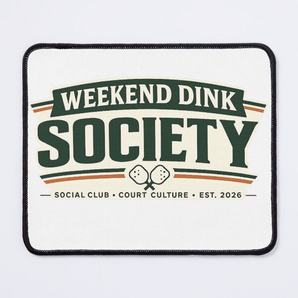 Item preview, Weekend Dink Society Shirt | Pickleball Social Club Apparel | Court Culture Vintage Paddle Design Est. 2026 designed and sold by The Daily Goods.