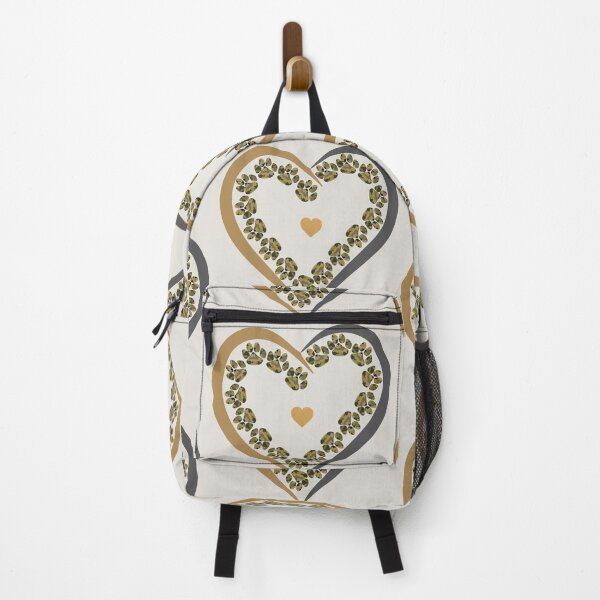 Item preview, Camo Paw prints heart designed and sold by Doodles Down South.