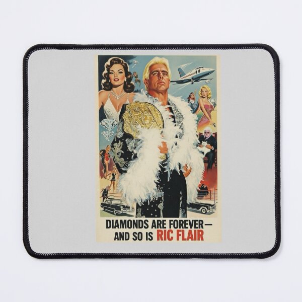 Item preview, Flair Diamonds Are Forever Parody Poster – Nature Boy Wrestling Legend Vintage Style Art designed and sold by The Irish Whip.