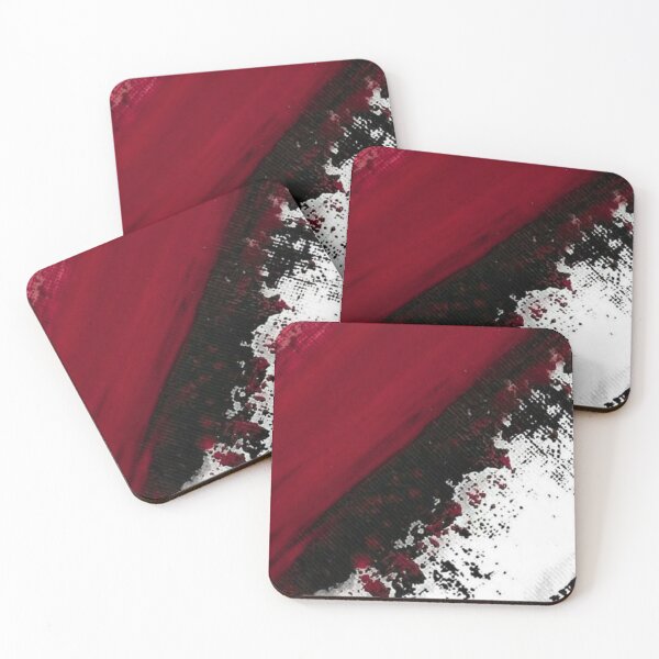 Item preview, Red Black and White Textured Design designed and sold by ZedColors.