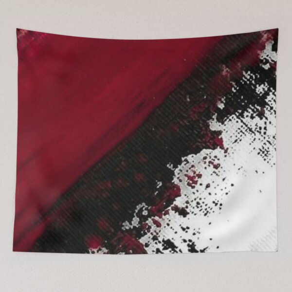 Item preview, Red Black and White Textured Design designed and sold by ZedColors.
