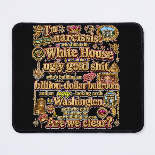 Item preview, Trump Ugly Gold  White House Satire designed and sold by CoolCrazyQuirky.
