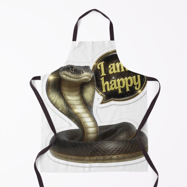 Item preview, Funny I Am Happy Cobra Snake Sticker designed and sold by QutteshopLM .
