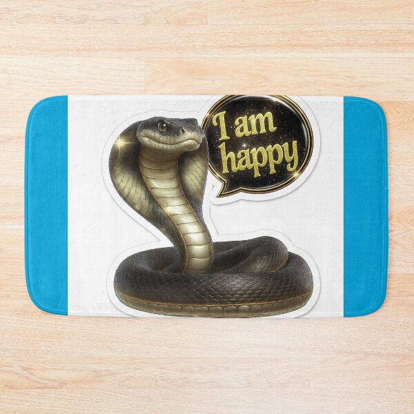 Item preview, Funny I Am Happy Cobra Snake Sticker designed and sold by QutteshopLM .