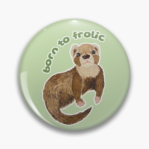 Item preview, Born to Frolic Bramble the Ferret designed and sold by Blackberries & Moss.