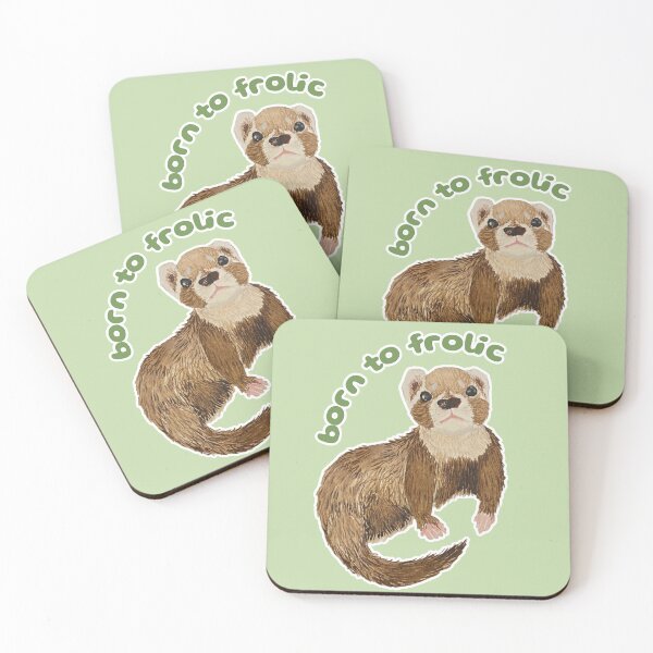 Item preview, Born to Frolic Bramble the Ferret designed and sold by Blackberries & Moss.