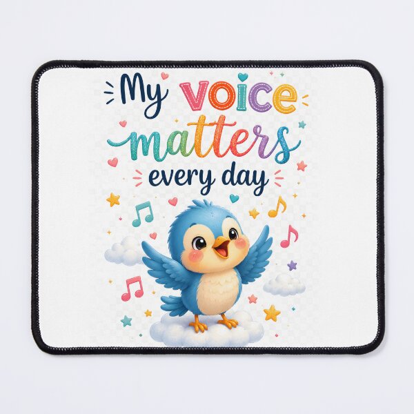 Item preview, My Voice Matters Every Day Kids Affirmation Art designed and sold by LoveNurseries.