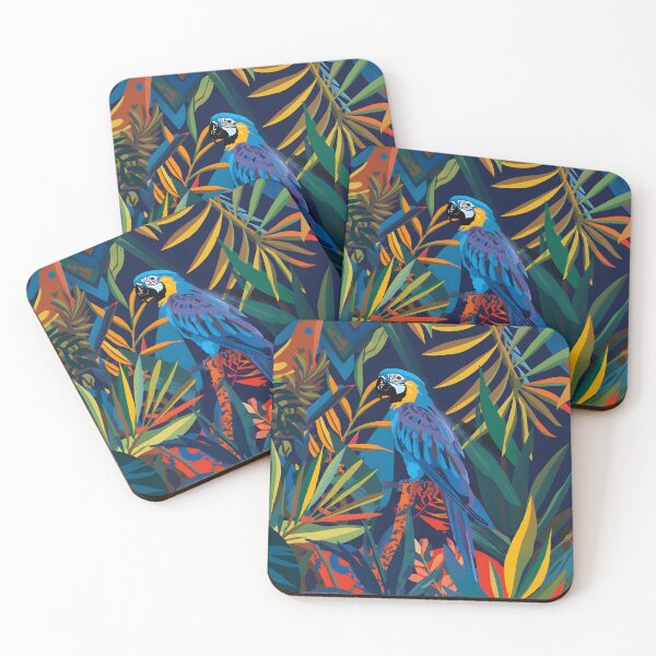 Item preview, Blue Macaw of the Amazon – Tropical Amazonian Art designed and sold by BrazilArtShop.