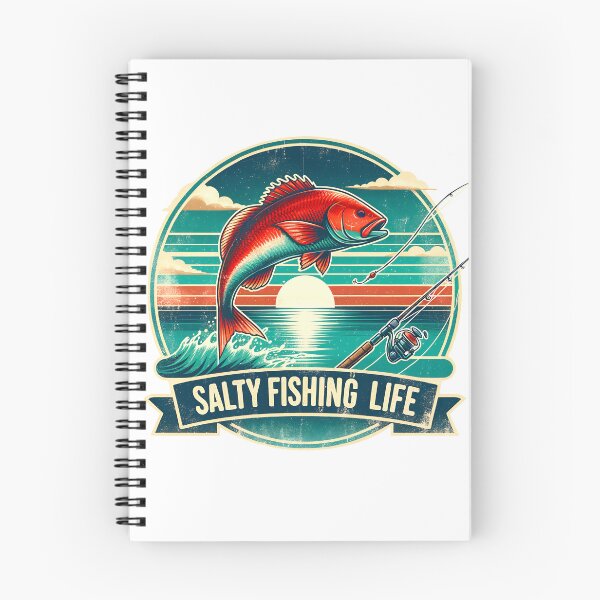 Item preview, Salty Fishing Life Vintage Redfish Design designed and sold by DewCreates.