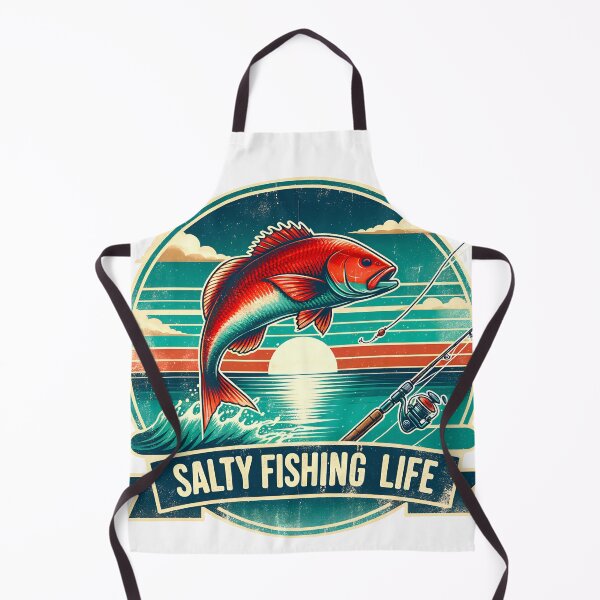Item preview, Salty Fishing Life Vintage Redfish Design designed and sold by DewCreates.