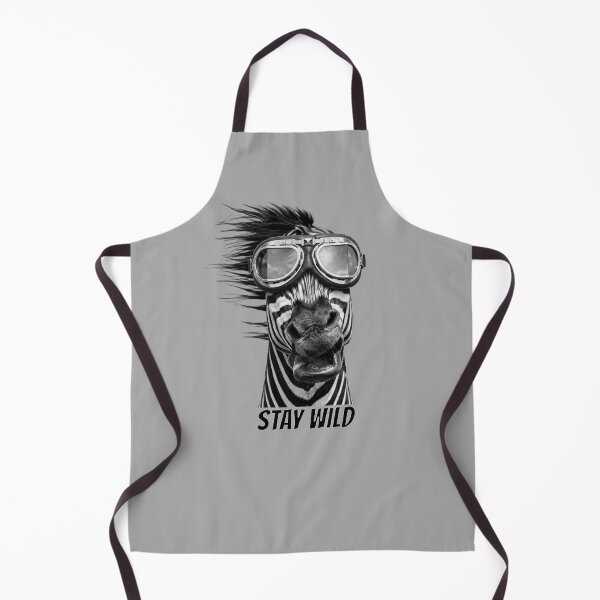 Item preview, Stay Wild Zebra – Funny Zebra Aviator Goggles Wildlife Art Print designed and sold by StillWildink.