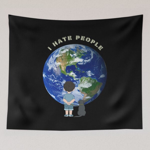 Item preview, I Hate People Sarcastic T-Shirt designed and sold by super-think.
