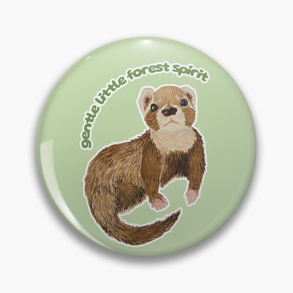 Item preview, Gentle Little Forest Spirit Bramble the Ferret designed and sold by Blackberries & Moss.