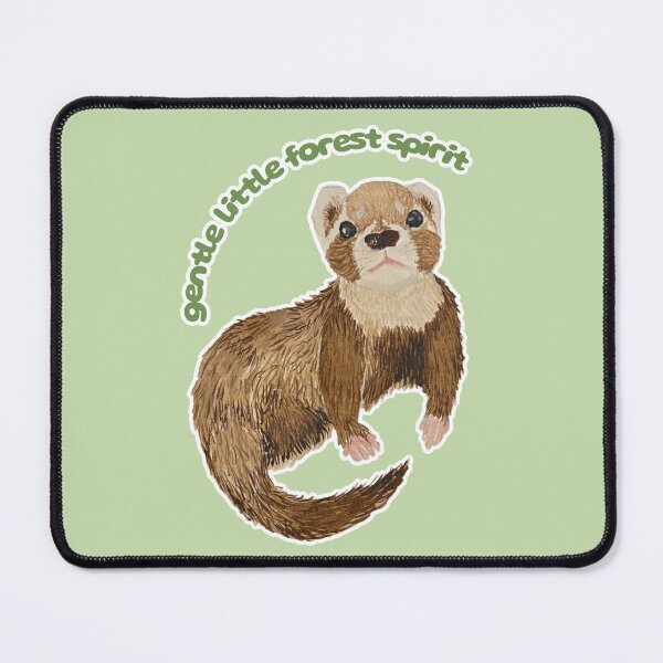 Item preview, Gentle Little Forest Spirit Bramble the Ferret designed and sold by Blackberries & Moss.