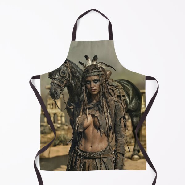 Item preview, post-apocalyptic warrior woman stands in a desolate wasteland designed and sold by DamesStudios.