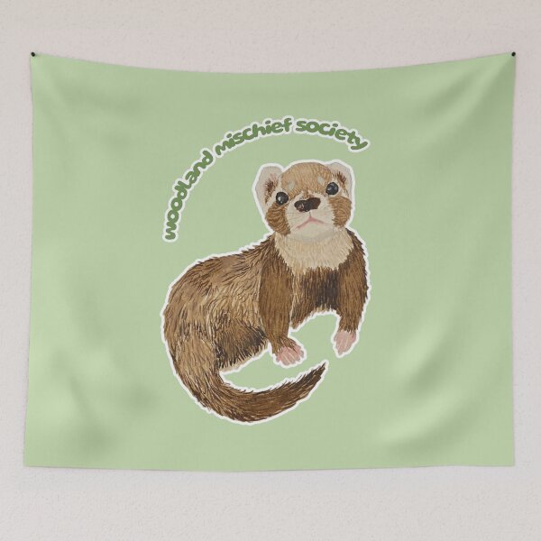 Item preview, Woodland Mischief Society Bramble the Ferret designed and sold by Blackberries & Moss.