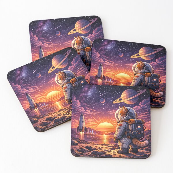 Item preview, Cosmic Cat Odyssey designed and sold by funny things random.