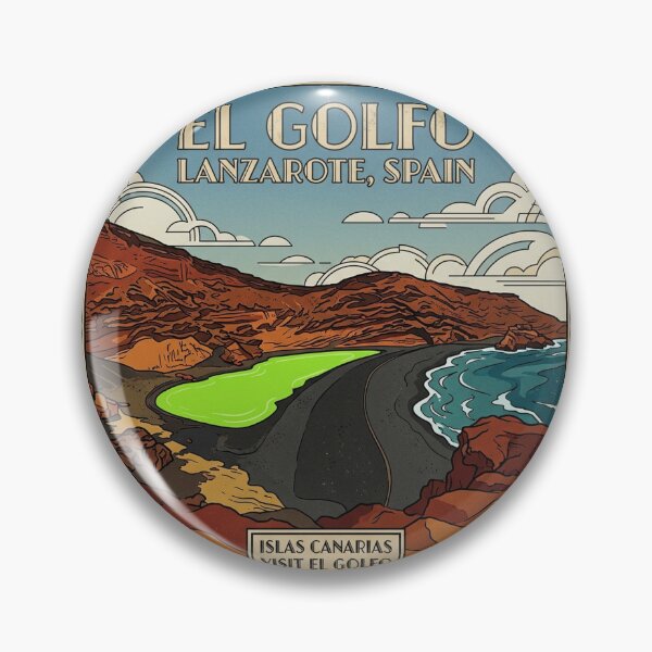 Item preview, El Golfo Lanzarote Vintage Retro Travel Poster Art designed and sold by DuckOddity.