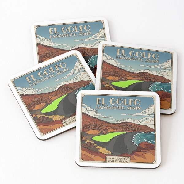 Item preview, El Golfo Lanzarote Vintage Retro Travel Poster Art designed and sold by DuckOddity.