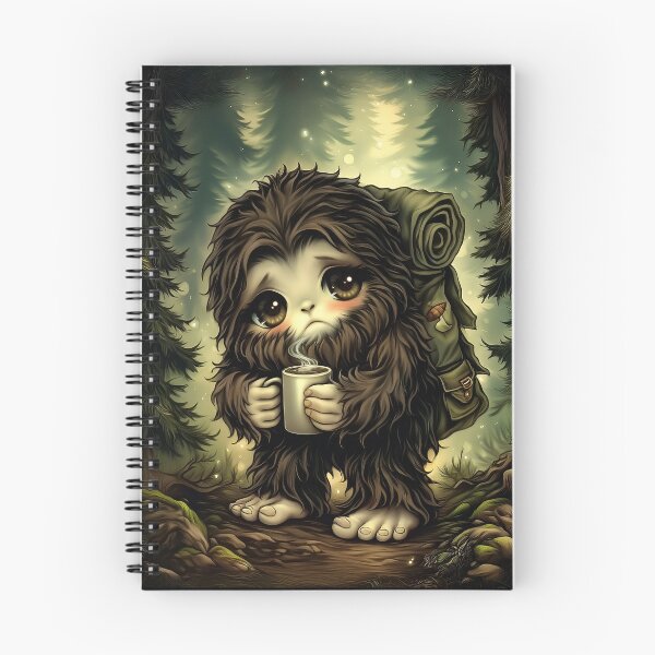 Item preview, Cute Chibi Bigfoot Sticker | Cozy Sasquatch Cryptid Art | Pacific Northwest Folklore Creature designed and sold by InkAndGloom.