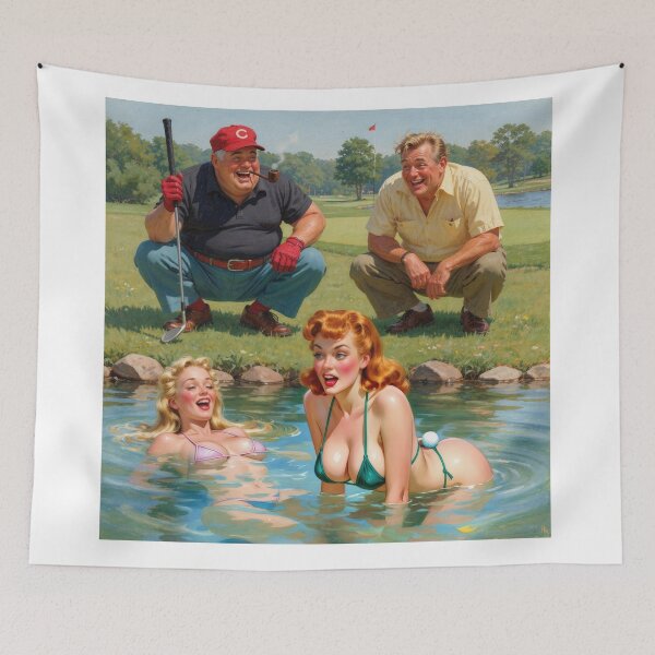 Item preview, Golfing Pinup Art designed and sold by DamesStudios.
