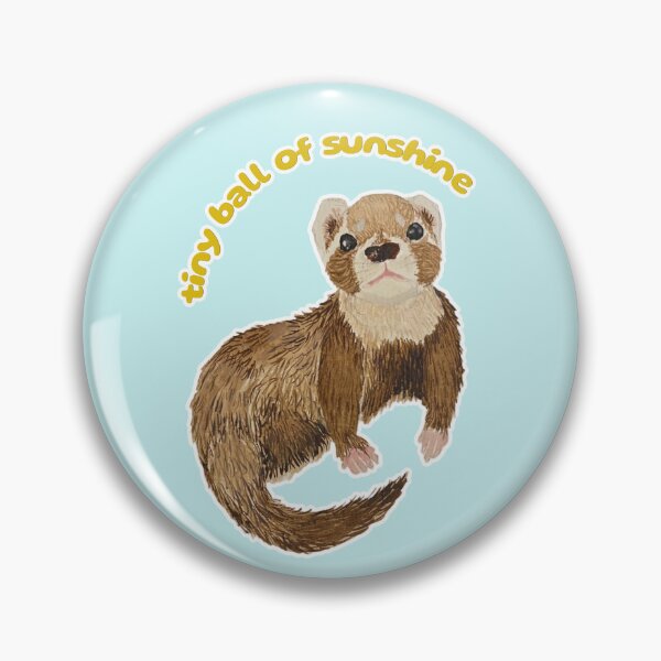 Item preview, Tiny Ball of Sunshine Bramble the Ferret designed and sold by Blackberries & Moss.
