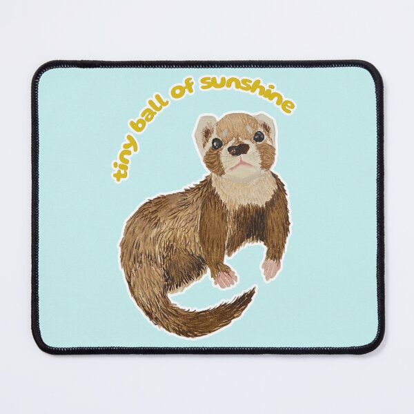 Item preview, Tiny Ball of Sunshine Bramble the Ferret designed and sold by Blackberries & Moss.
