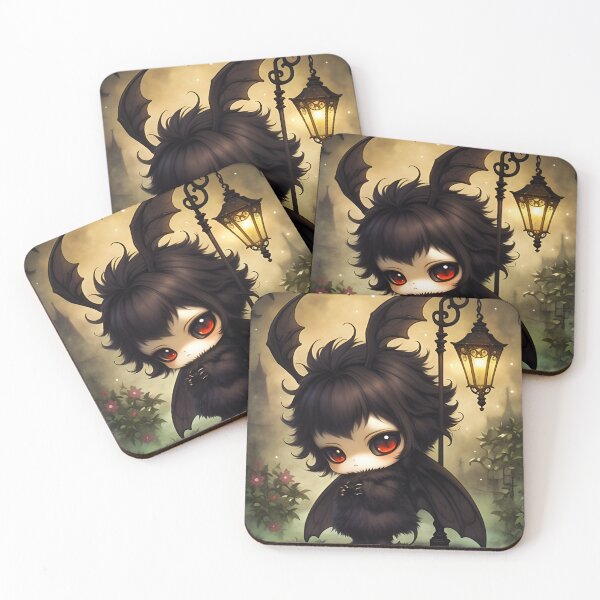 Item preview, Cute Chibi Mothman Sticker | Paranormal Cryptid Art | Point Pleasant Folklore Creature designed and sold by InkAndGloom.