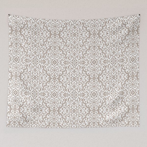 Item preview, Elegant Islamic Arabesque Damask Pattern (V.4w) – Ornamental Seamless Design designed and sold by D-Islamic.