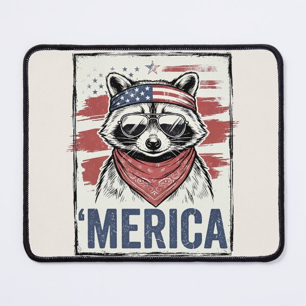 Item preview, Merica Raccoon - Funny Patriotic American Flag Sunglasses designed and sold by Testarossi Designs.