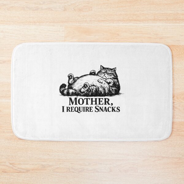 Item preview, Mother I Require Snacks Chonky Cat Vintage Meme designed and sold by AMICO77.