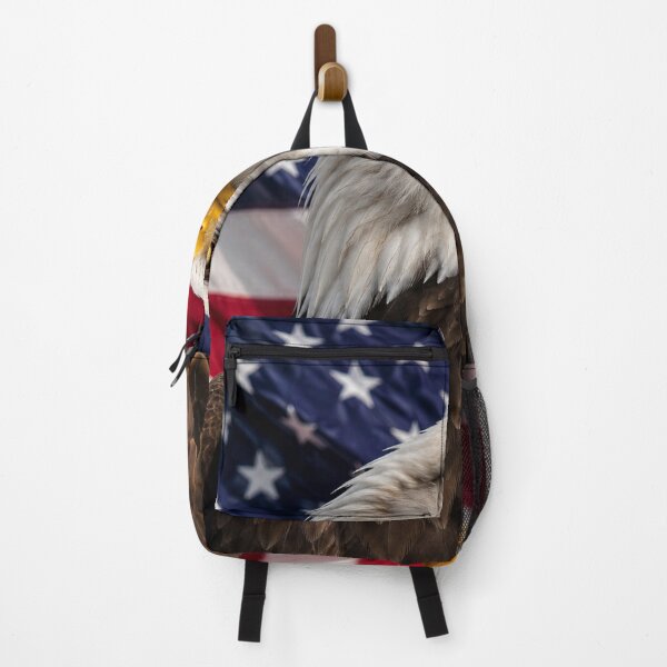 Item preview, Bald Eagle American Flag Patriotic Portrait designed and sold by riki2365.